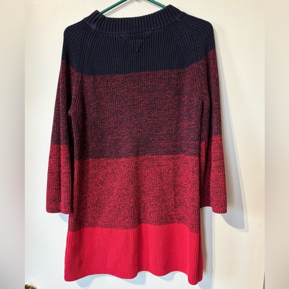 🎉4/30$🎉 Tommy Hilfiger Colorblock Knit Sweater – Medium 🔵 - Picture 5 of 5